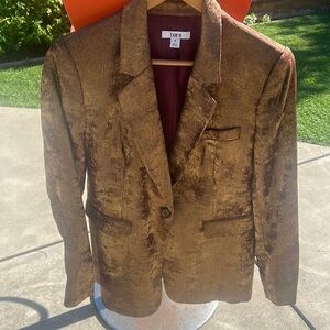 Metallic Gold & Maroon Blazer!
